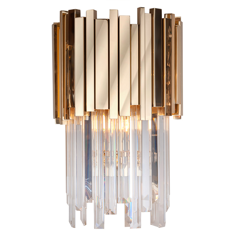 Бра Luxxu Modern Cascade Wall Lamp Gold 40 Золотой Прозрачное Стекло в Саратове | Loft Concept 