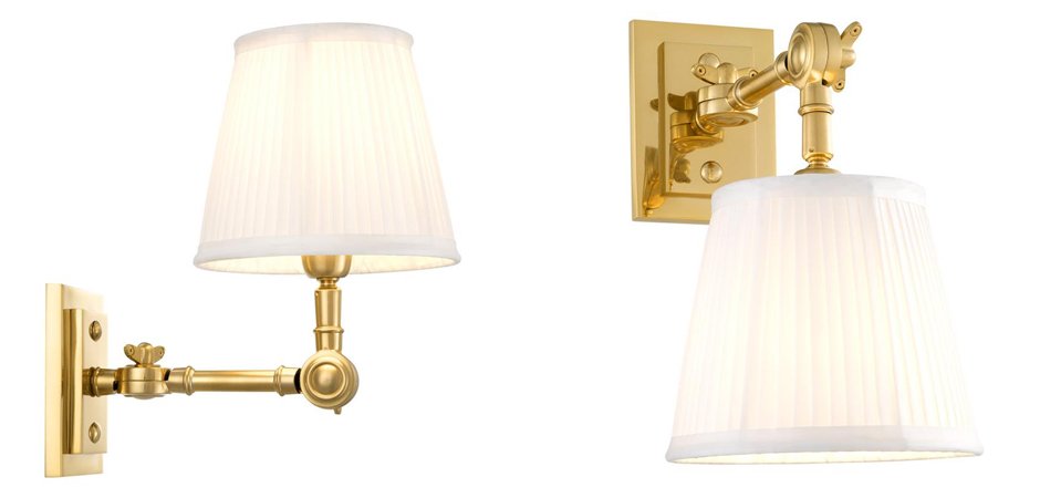 Бра Wall Lamp Wentworth Single Gold+White Бра Wall Lamp Wentworth Single Gold+White - Loft-Concept в Саратове