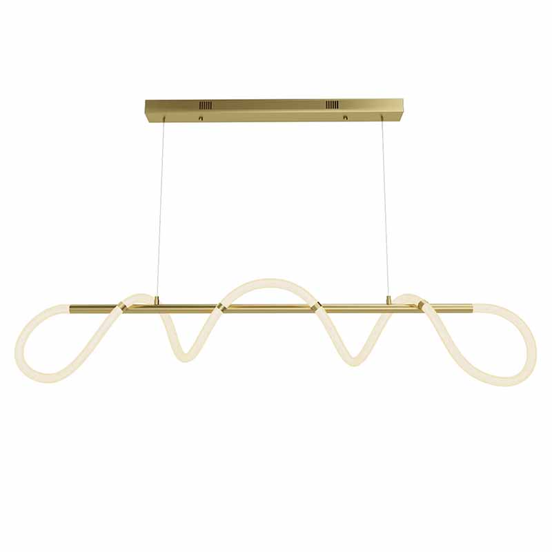 Люстра Luke Lampco Tracer Chandelier Gold Line Белый Золотой в Саратове | Loft Concept 