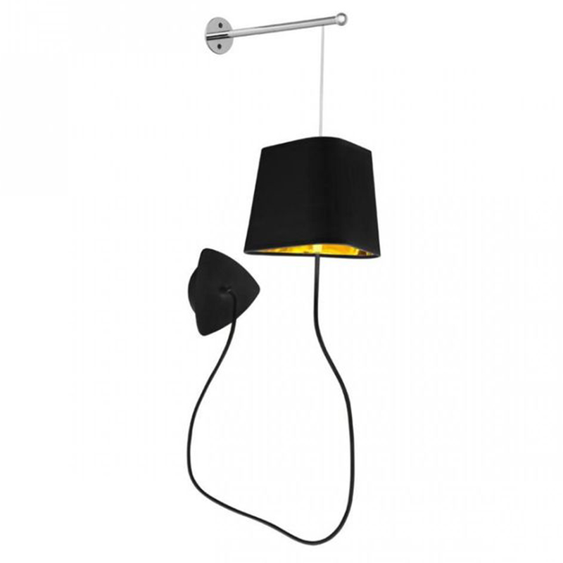 Бра Designheure Lighting Black Wall Lamp Золотой Черный в Саратове | Loft Concept 