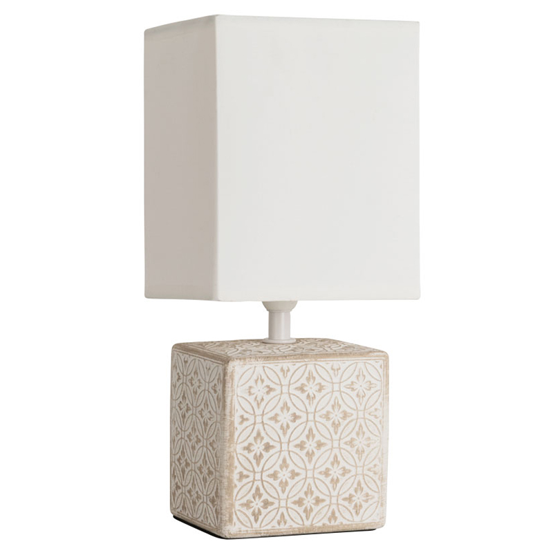 Настольная лампа Дизайнерская Lazio Ivory Table Lamp ivory ( слоновая кость ) в Саратове | Loft Concept 