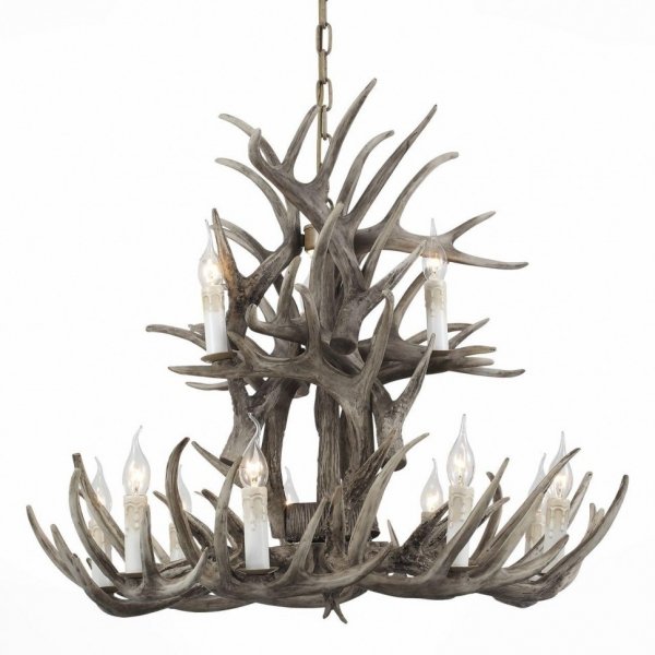 Люстра Hornland Chandelier 12 Grey Серый в Саратове | Loft Concept 