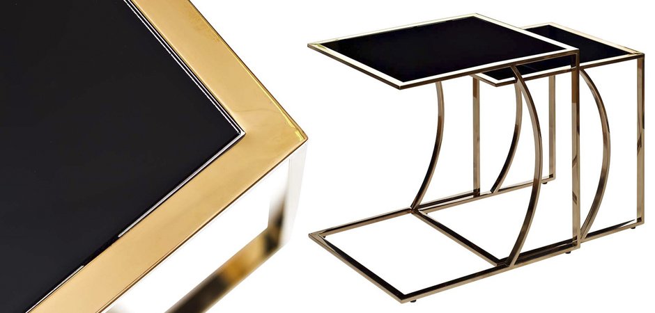 Приставной стол Metal Crescent Side Table Gold Приставной стол Metal Crescent Side Table Gold - Loft-Concept в Саратове