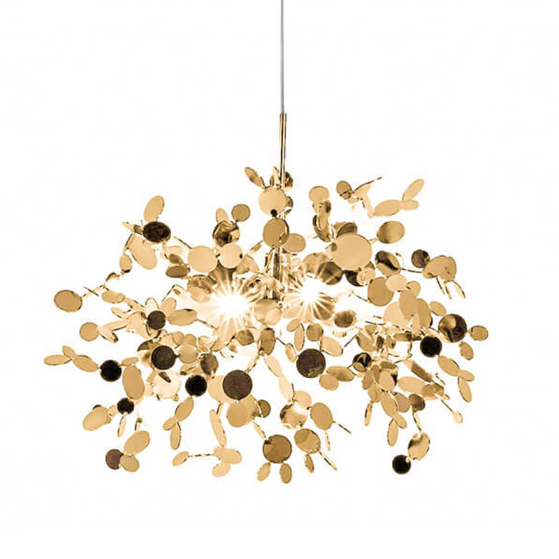 Люстра Terzani Argent Suspension Gold Pendant Lamp 40 Золотой в Саратове | Loft Concept 