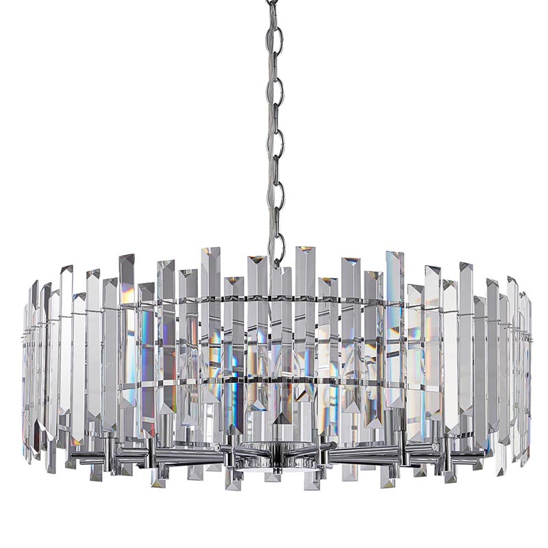 Люстра Langley Chandelier chrome 80 Хром Прозрачный в Саратове | Loft Concept 