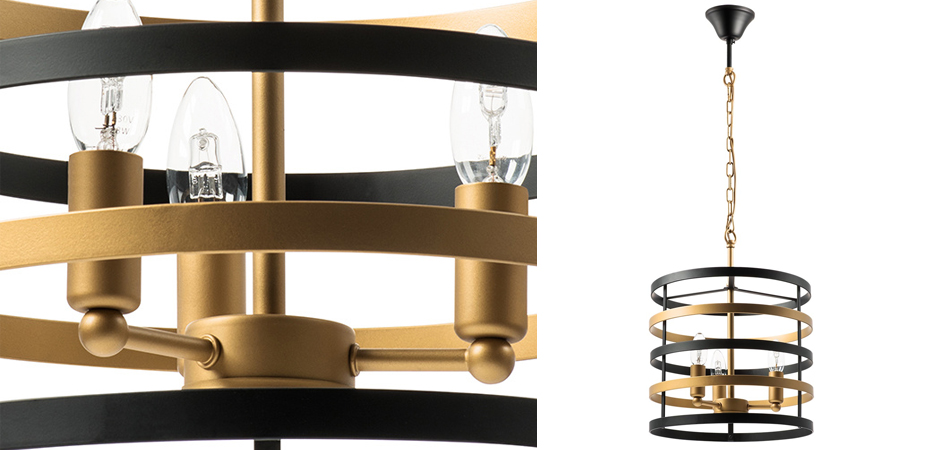 Люстра Gold Stripes Chandelier 3 Люстра Gold Stripes Chandelier 3 - Loft-Concept в Саратове