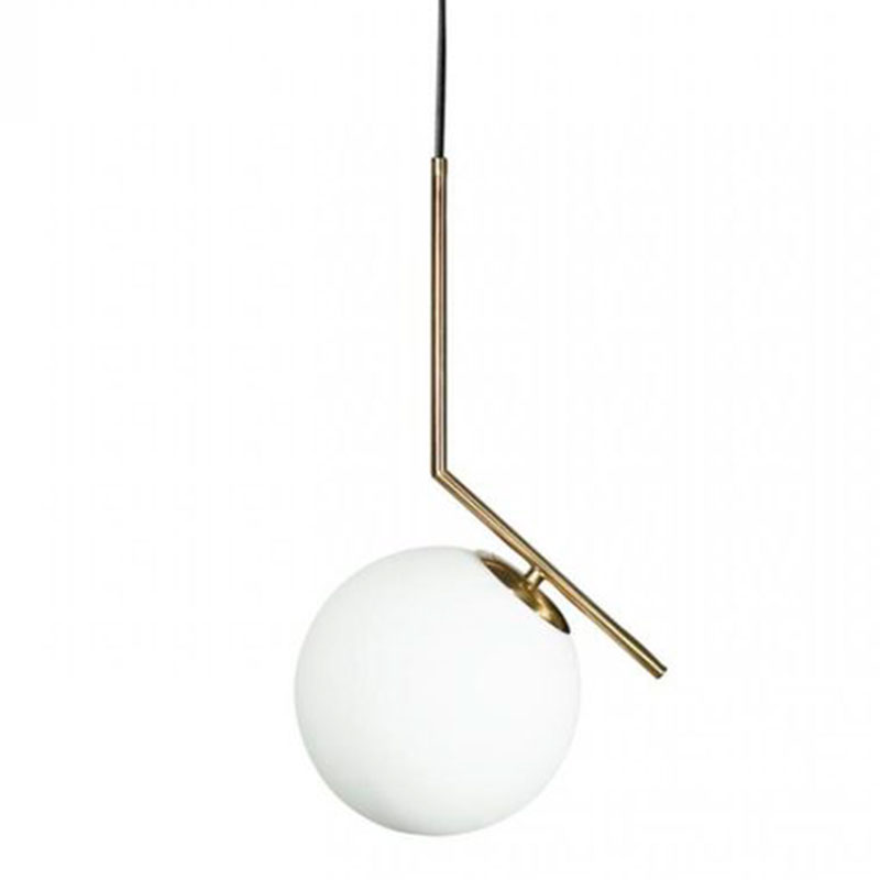 Светильник подвесной Flos IC Lighting Gold Pendant Lamp Золотой Белый в Саратове | Loft Concept 