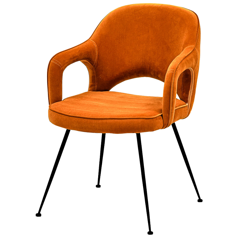 Стул Taube Stool Orange Оранжевый Черный в Саратове | Loft Concept 