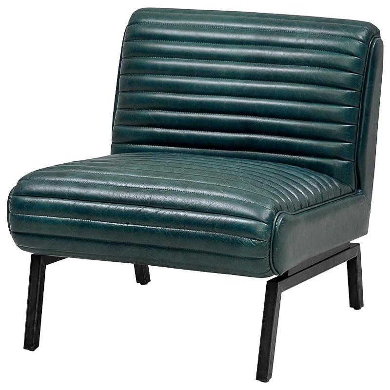 Кресло Gather Emerald Leather Chair Изумрудный в Саратове | Loft Concept 