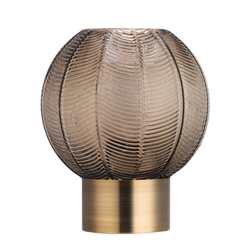 Ваза Vase Golden Throat Ball Gray Серый Глянцевое золото в Саратове | Loft Concept 