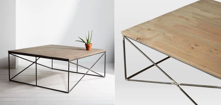 Журнальный стол Industrial Rust Fixtures Coffee Table Журнальный стол Industrial Rust Fixtures Coffee Table - Loft-Concept в Саратове