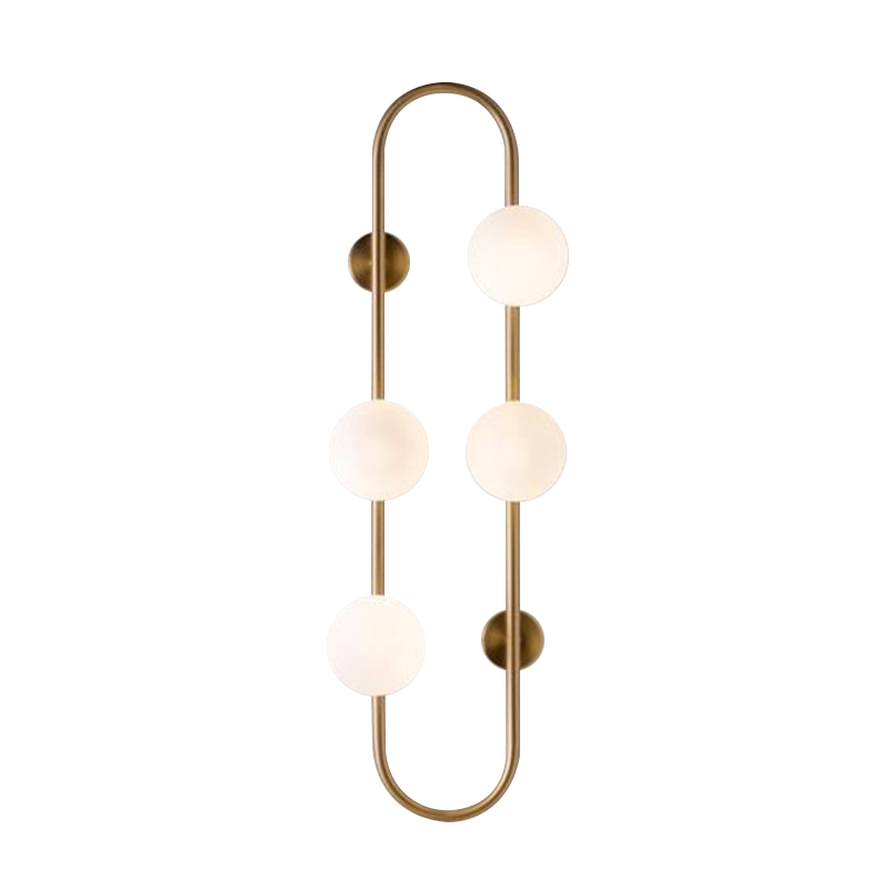 Бра HOOP WALL Lamp Gold 4 Золотой Белый в Саратове | Loft Concept 