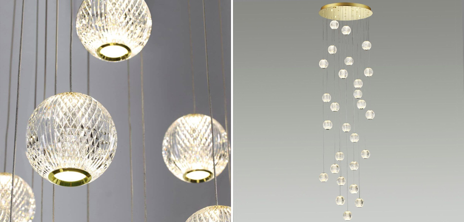 Каскадная люстра Crystal Globule Золото Каскадная люстра Crystal Globule Золото - Loft-Concept в Саратове