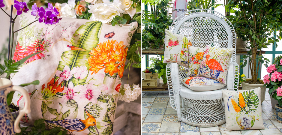 Декоративная подушка White Heron and Hoopoe Pillow Декоративная подушка White Heron and Hoopoe Pillow - Loft-Concept в Саратове