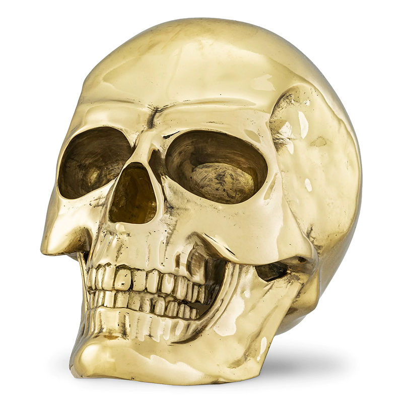 Статуэтка Philipp Plein Gold Skull Element Золотой в Саратове | Loft Concept 