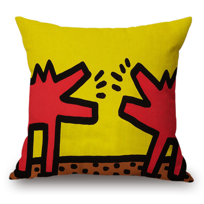 Подушка Keith Haring 1 Мульти в Саратове | Loft Concept 