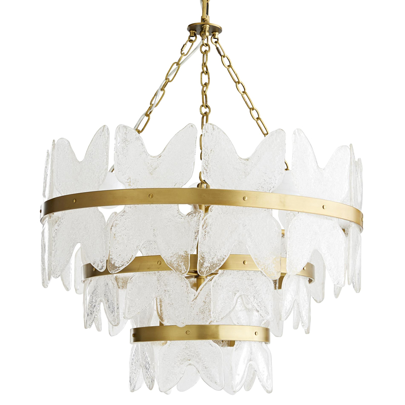 Люстра Arteriors MILLIE CHANDELIER Золотой Прозрачный в Саратове | Loft Concept 