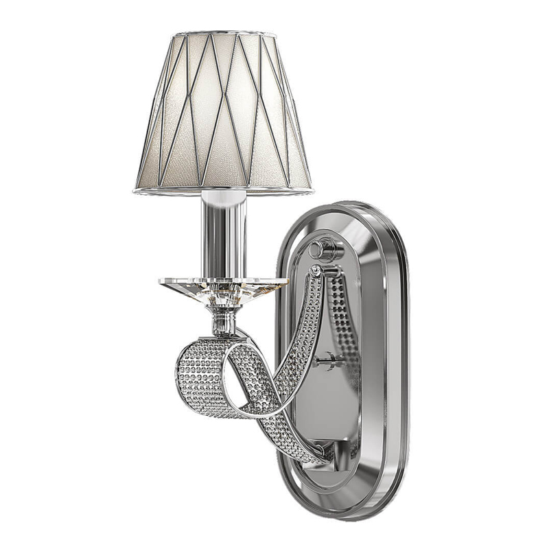 Бра Franseza Sconce chrome Хром Белый в Саратове | Loft Concept 