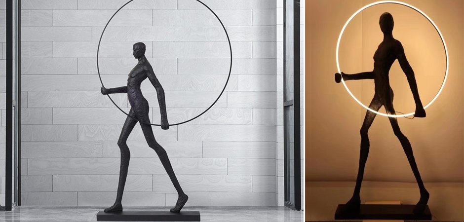 Торшер Man carries light circle Торшер Man carries light circle - Loft-Concept в Саратове