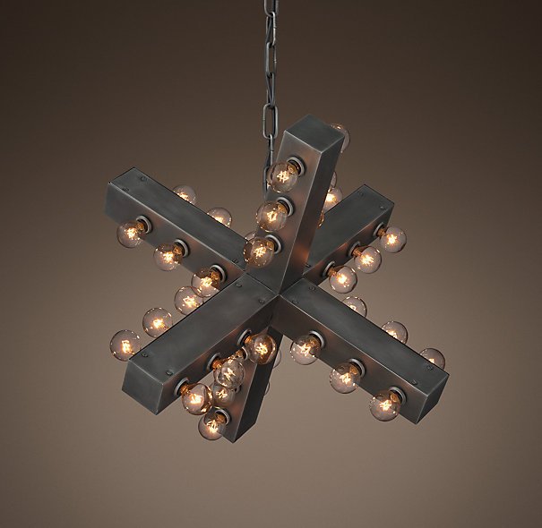 Люстра Nero Chandelier 56 Черный в Саратове | Loft Concept 