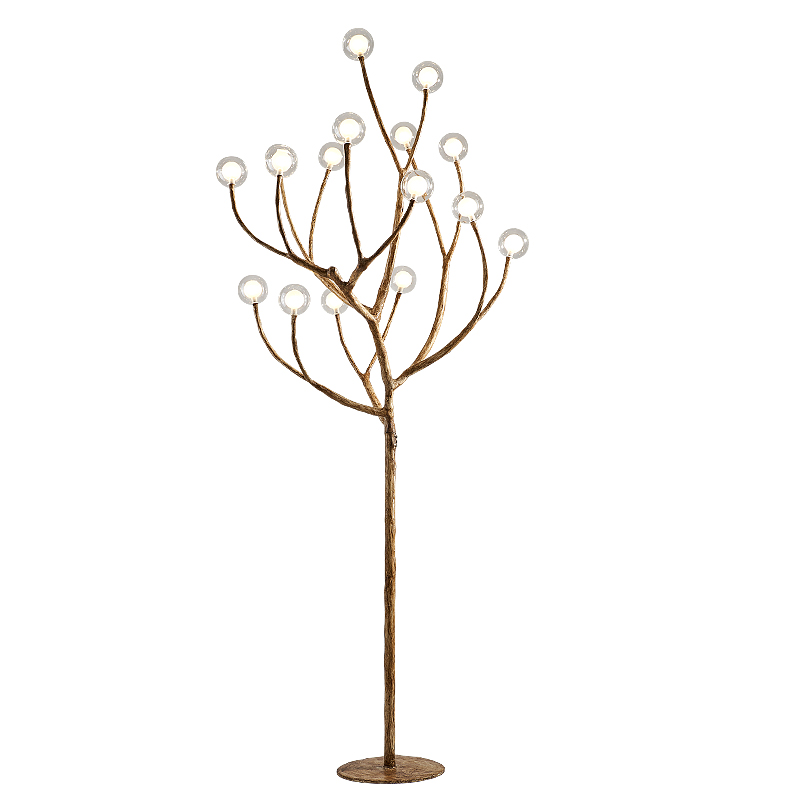 Торшер Tree branch Floor lamp Коричневый Белый Торшер Tree branch Floor lamp Коричневый Белый в Саратове | Loft Concept