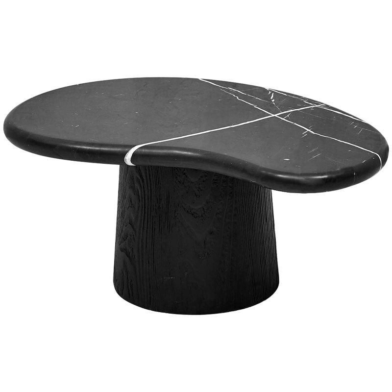 Кофейный стол Geoffroy Coffee Table Черный Мрамор Nero Черный матовый в Саратове | Loft Concept 