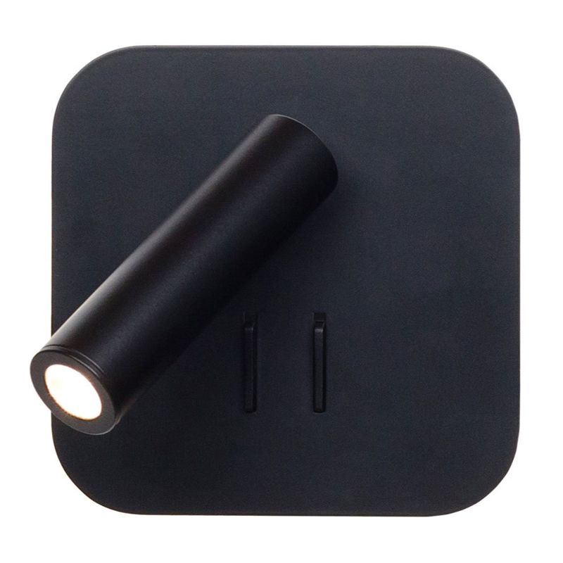 Настенный спот Black Square Spot Wall Lamp Черный Настенный спот Black Square Spot Wall Lamp Черный в Саратове | Loft Concept