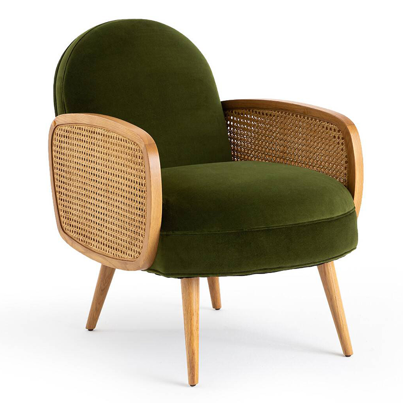Кресло Morten Wicker Green Armchair Зеленый Кресло Morten Wicker Green Armchair Зеленый в Саратове | Loft Concept