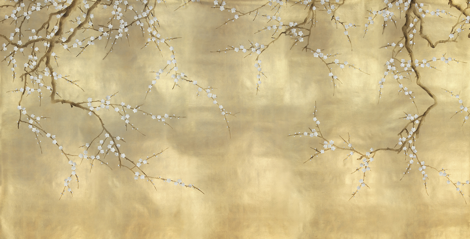 Обои ручная роспись Plum Blossom Colourway SC-231 on Krugerrand gilded paper Обои ручная роспись Plum Blossom Colourway SC-231 on Krugerrand gilded paper - постер Loft-Concept в Саратове