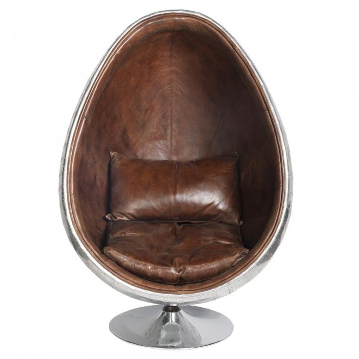 Кресло яйцо Aviator Egg Chair Коричневый в Саратове | Loft Concept 