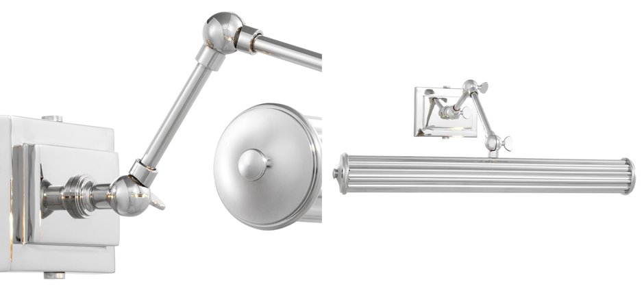Бра Eichholtz Wall Lamp Luca L Nickel Бра Eichholtz Wall Lamp Luca L Nickel - Loft-Concept в Саратове