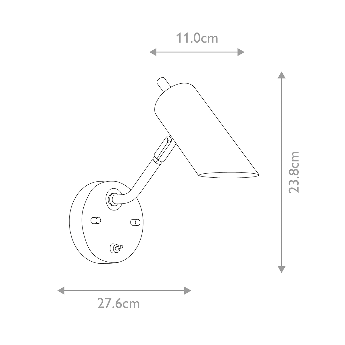 Бра с цилиндрическим плафоном и круглым основанием с выключателем Elstead Lighting в Саратове