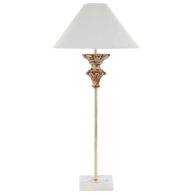 Настольная лампа Gilbert Provence Table lamp Белый Коричневый винтаж в Саратове | Loft Concept 