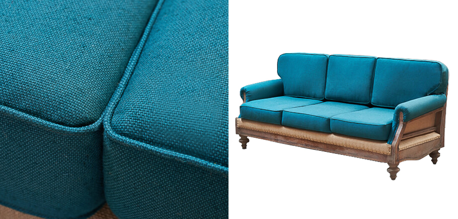 Диван Deconstructed Sofa turquoise Linen triple Диван Deconstructed Sofa turquoise Linen triple - Loft-Concept в Саратове