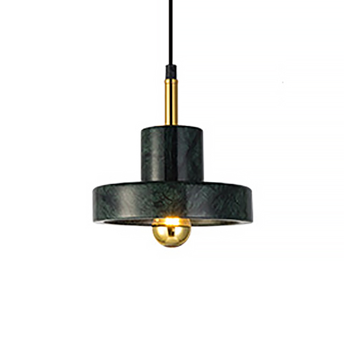 Подвесной светильник Tom Dixon Stone Pendant Black Черный Золотой в Саратове | Loft Concept 