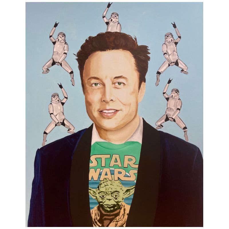 Картина Elon Musk Мульти в Саратове | Loft Concept 