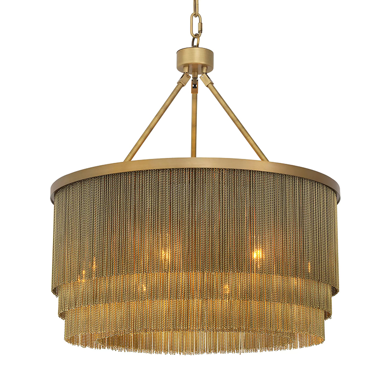 Люстра Eichholtz Chandelier Tissot S Brass Латунь в Саратове | Loft Concept 