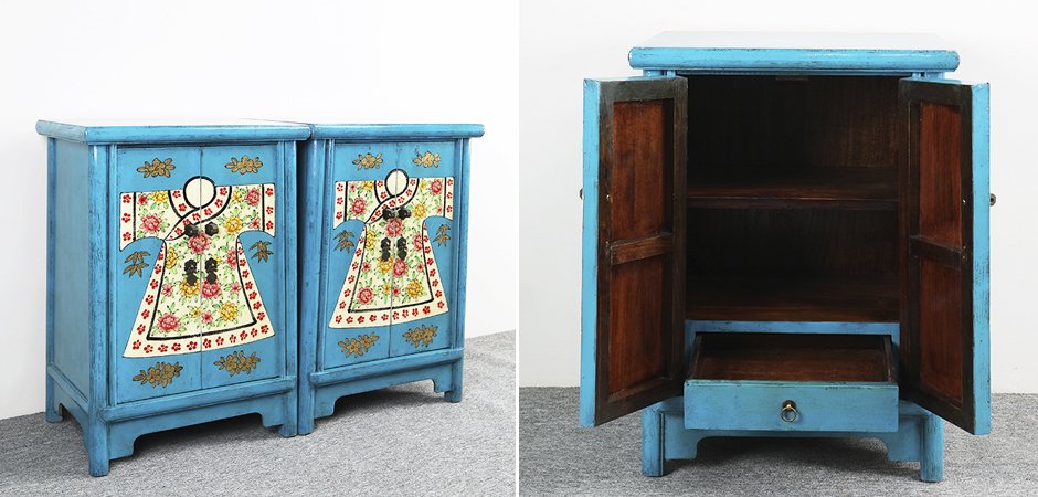 Тумба Chinese Pattern Blue Тумба Chinese Pattern Blue - Loft-Concept в Саратове