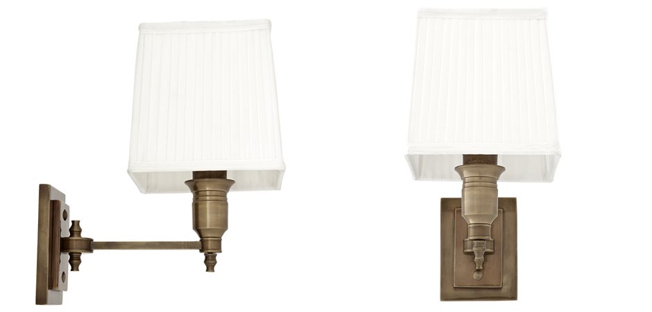 Бра Wall Lamp Lexington Single Brass+White Бра Wall Lamp Lexington Single Brass+White - Loft-Concept в Саратове