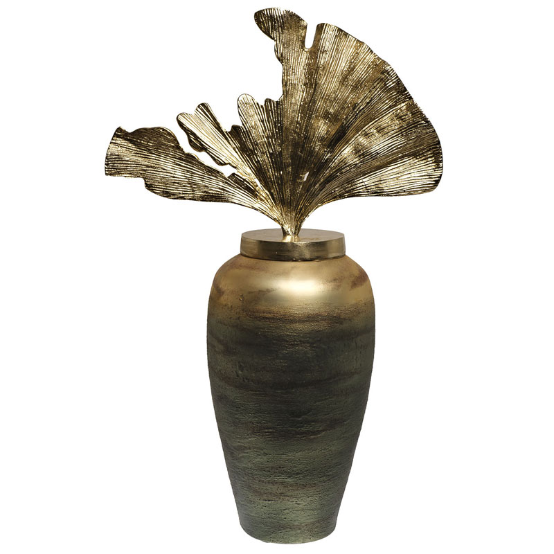 Ваза Huramiya Vase Золотой Зеленый смок Ваза Huramiya Vase Золотой Зеленый смок в Саратове | Loft Concept