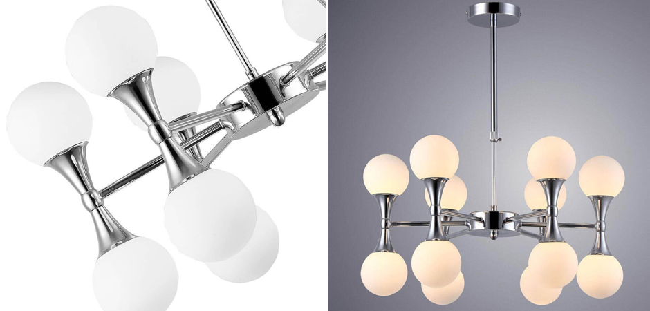 Люстра Ball Valley Chandelier Chromium 12 Люстра Ball Valley Chandelier Chromium 12 - Loft-Concept в Саратове