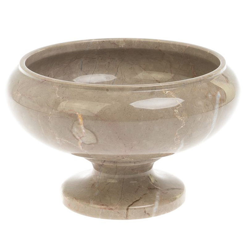 Фруктовница из натурального камня Мрамор Бежевый Natural Stone Fruit Bowls Бежевый в Саратове | Loft Concept 