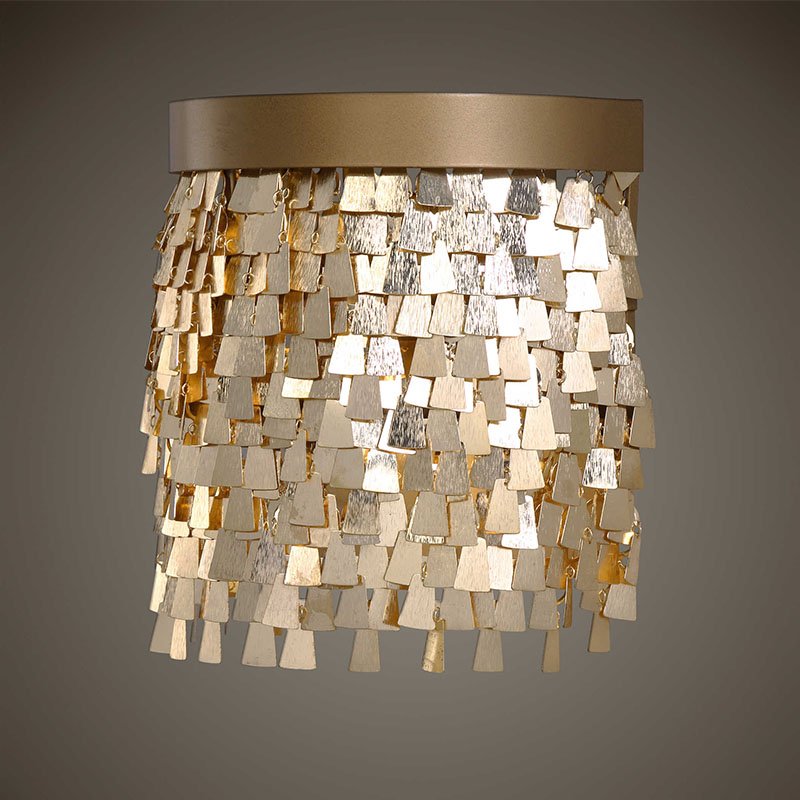 Бра Uttermost Lamps Tillie Wall Lamp Золотой в Саратове | Loft Concept 