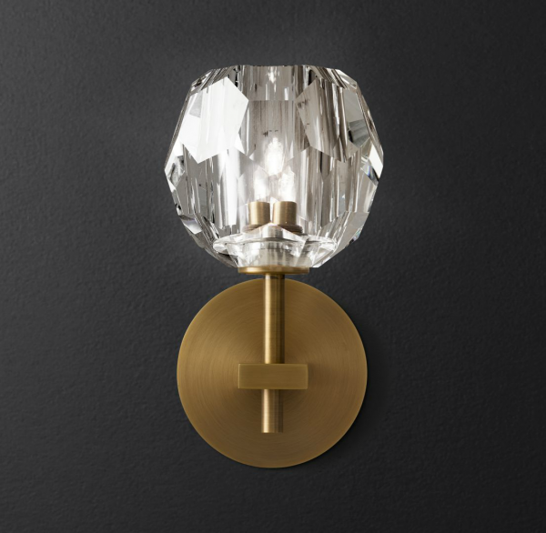 Бра RH Boule de Cristal Single Sconce Brass Латунь в Саратове | Loft Concept 