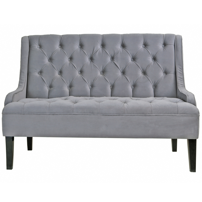 Диван Folket Sofa velour gray Серый (Gray) в Саратове | Loft Concept 