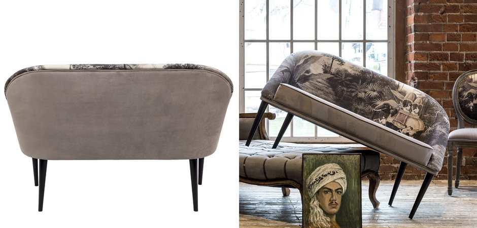 Диван Sofa Bengal gray landscape Диван Sofa Bengal gray landscape - Loft-Concept в Саратове