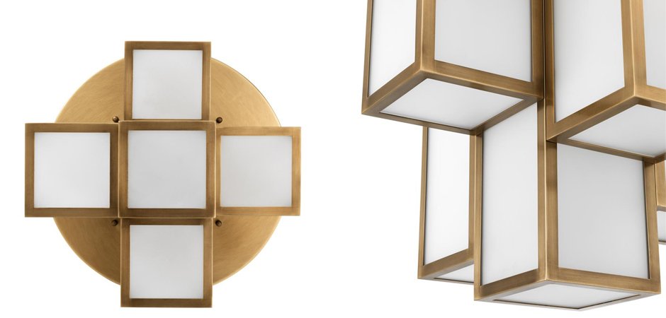 Потолочный светильник Eichholtz Ceiling Lamp Axel Antique brass Потолочный светильник Eichholtz Ceiling Lamp Axel Antique brass - Loft-Concept в Саратове