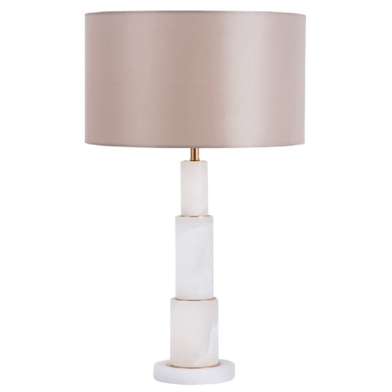 Настольная Лампа Мрамор Zikkurat Table Lamp ivory ( слоновая кость ) Taupe в Саратове | Loft Concept 