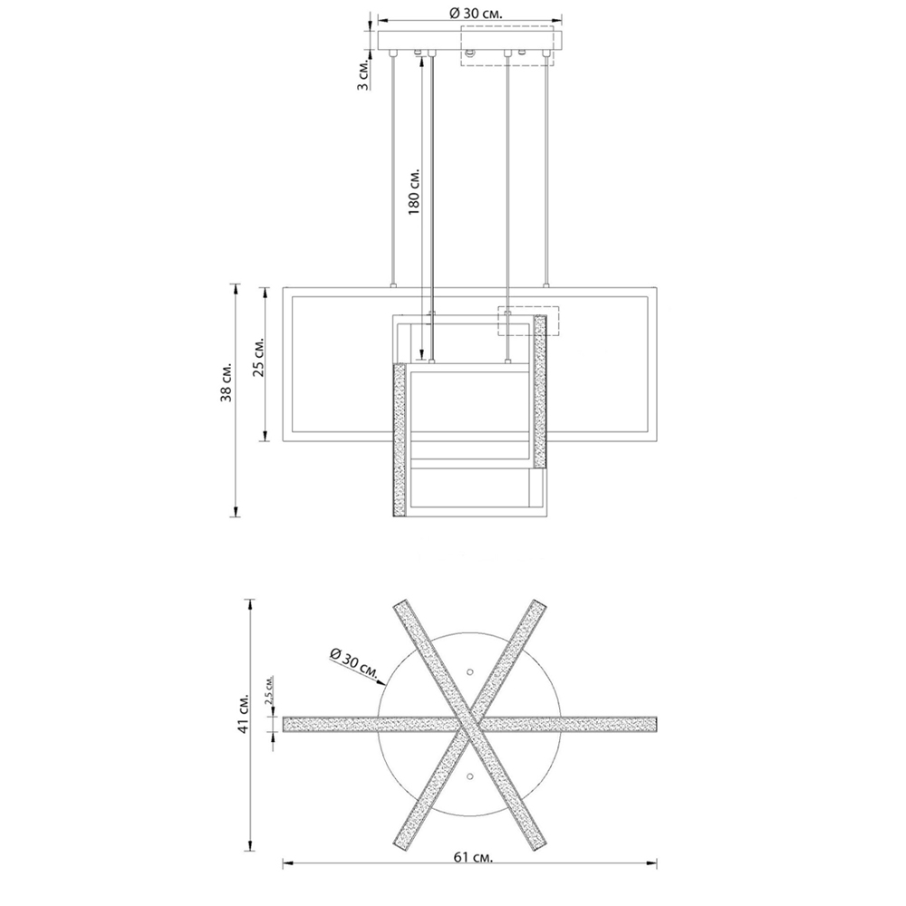 Люстра светодиодная прямоугольная LED Chandelier Rectangular Люстра светодиодная прямоугольная LED Chandelier Rectangular в Саратове