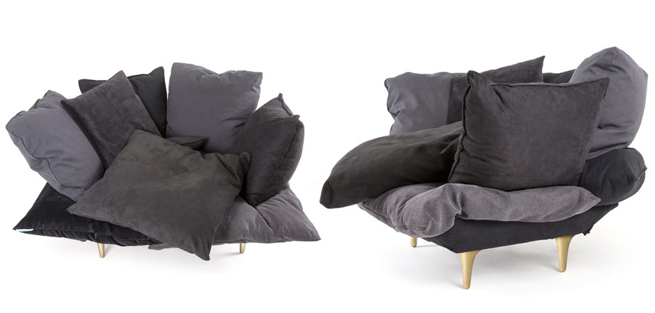 Кресло Seletti Armchair Comfy charcoal grey Кресло Seletti Armchair Comfy charcoal grey - Loft-Concept в Саратове